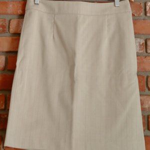 Alfred Sung PURE Herringbone Pinstripe Straight Skirt